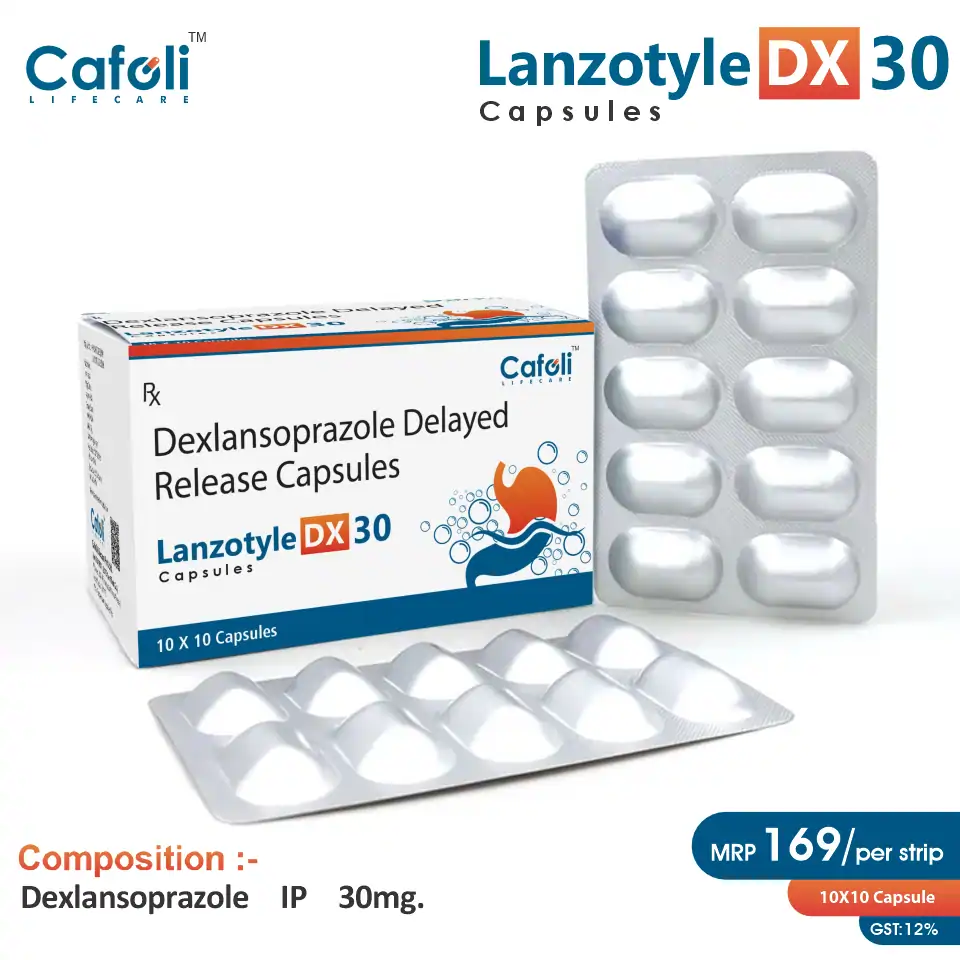 Dexlansoprazole 30mg Capsule at Best Price in PCD Medical Pharma for Acid Reflux Treatment